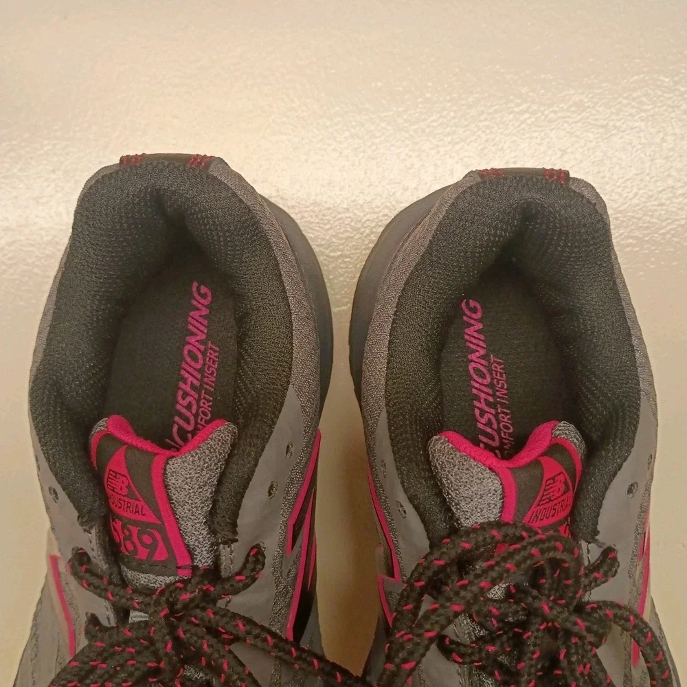 NEW BALANCE Women's Sz 6 Industrial 589 Work Shoes Gray Composite Toe Sneakers